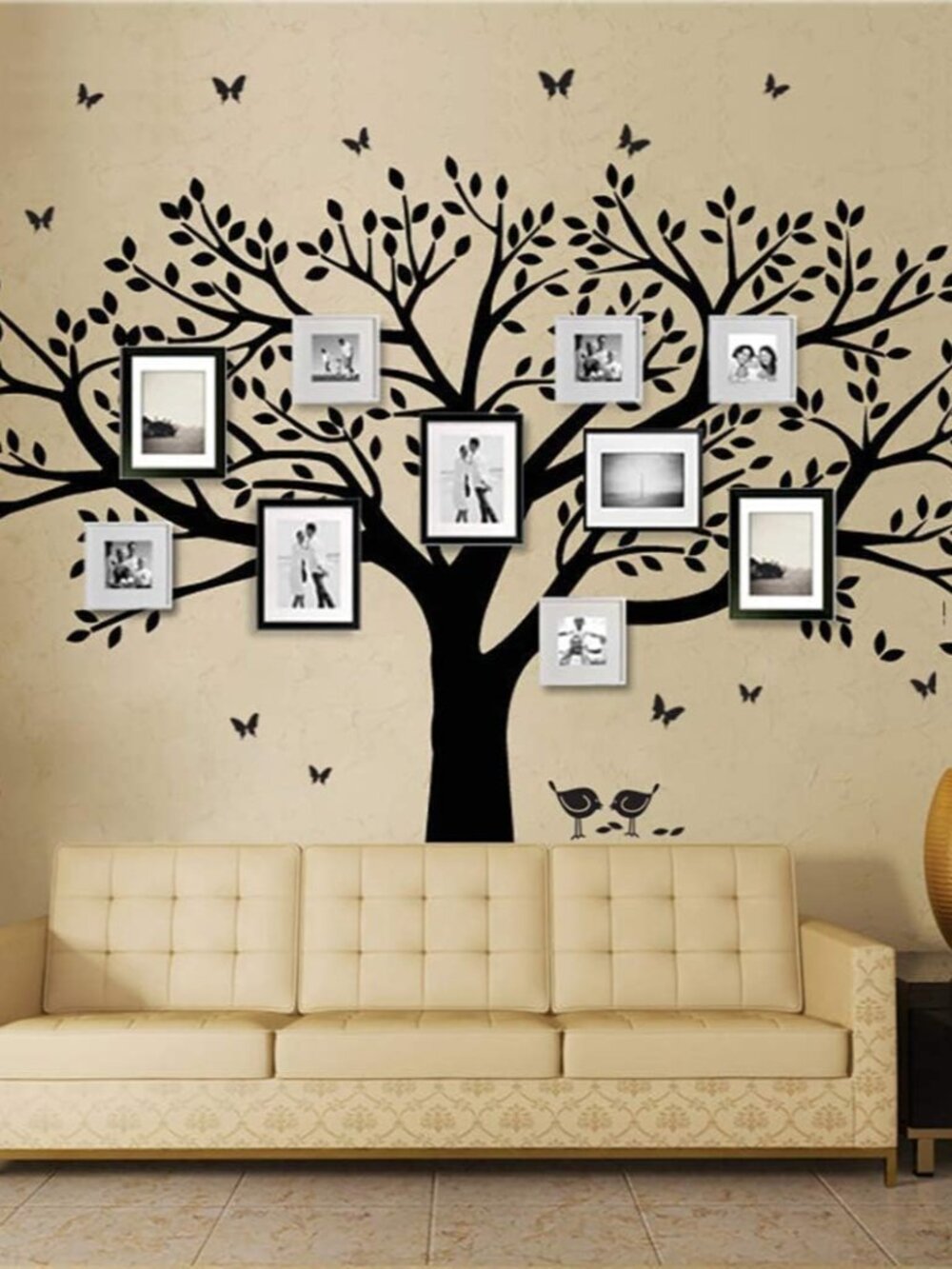 Grant Family Photo Frame Tree Wall Decals Family Tree Decal Living Room Home Dec